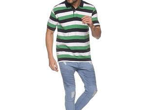 เสื้อโปโลแขนสั้นสำหรับผู้ชายเสื้อโปโลพิมพ์ลายคุณภาพสูงสีพื้น - Product Image 6