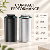 Diffuseur d'air frais compact pour voiture de 20 ml avec application Bluetooth, fonctionnement silencieux à 34 dB et alimentation Type-C pour la conduite quotidienne et les voyages