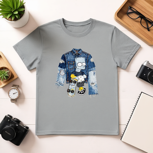 T-shirt Termica Oversize Unisex 210GSM 100% Cotone - Modello Rose Taglia 2XL Stampa DTG - Product Image 3