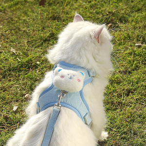 Chaleco transpirable suave de fábrica, arnés ajustable para el pecho de mascotas, correa para exteriores para perros y gatos, arnés para el pecho, arnés bonito para mascotas - Product Image 2