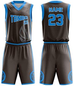 Camisetas de baloncesto personalizadas para hombre, trajes de uniforme de equipo de talla grande para Club, técnica impresa de baloncesto - Product Image 6