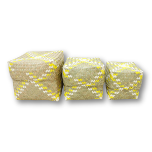 Artex Dong Thap Factory Paniers en feuilles de palmier faits à la main et organisateur de stockage tissé en jacinthe d'eau pour l'artisanat naturel à la maison - Product Image 1