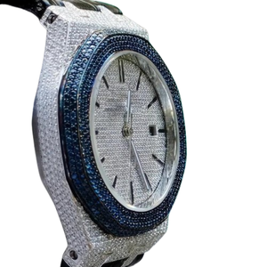 นาฬิกาเพชรโมอิสซาไนต์คุณภาพดีที่สุด ปรับแต่งได้ตามต้องการ สำหรับผู้ชาย สไตล์ฮิปฮอป ของขวัญนาฬิกาเพชร - Product Image 1