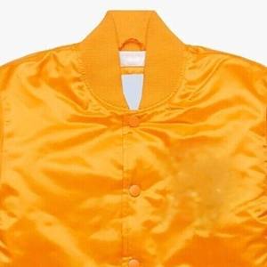 Chaqueta de Satén para Hombre y Mujer, Bordada, con Cuello Alto, Logotipo Frontal, Impermeable, Cortavientos, para Lluvia y Nieve - Product Image 5