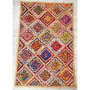 Mantel de Diseño Moderno Hecho a Mano, Nuevo Mantel de Yute, Venta al por Mayor de Yute con Tela Trenzada de Algodón, Mantel de la India - Product Image 4