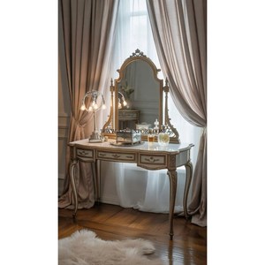 Espejo de Pared de Madera con Diseño Único Plateado Moderno, Espejos Decorativos Colgantes para el Hogar, Hermosos Espejos para Baño, Suministro de Fábrica de la India - Product Image 5