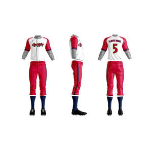 ชุดเครื่องแบบเบสบอลน้ำหนักเบาระบายอากาศได้ดีชุดเล่นเกมทีมกีฬาปรับแต่งได้ - Product Image 2