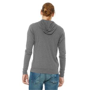 Unisexe Bella Plus Canvas 3939 Adult Tri-Blend Full Zipper Hoodie Men's Print Fleece avec Logo Brodé pour le Printemps ODM - Product Image 4