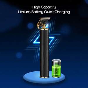 Tondeuse à Cheveux Électrique Portable avec Lame en Acier Inoxydable, Alimentation USB, 4 Guides de Coupe pour Barbe et Cheveux, Utilisation en Voiture - Product Image 5