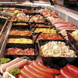 Bandeja de carnicero <span class=keywords><strong>rectangular</strong></span> 44x22 cm 2,6 cm negra con borde redondeado bandeja de nevera para Deli contenedor de alimentos equipo de refrigeración - Product Image 2