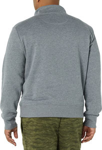 Jersey de media cremallera informal para hombre, sudadera de Color sólido, nueva colección de Otoño Invierno, cuello levantado suelto, diseño de cremallera de cuarto - Product Image 4