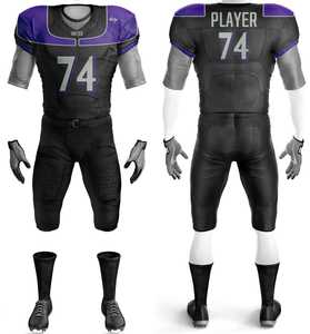 Uniforme de l'équipe de football américain léger de haute qualité pour les jeunes professionnels Logo personnalisé impressions sublimées meilleur style de jeu - Product Image 4