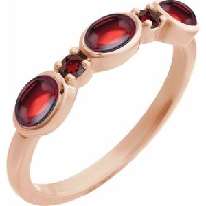 Bague Stuller Romantique à accents 72478:133P en Or Rose 14K, Platine et Rhodium, avec Perle taille Émeraude et sertissage géométrique clos, pour usage quotidien, Promises - Product Image 1