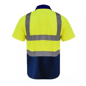 Wholesale Hi Vis Security Work Construction Reflection Safety High Visibility <b>T</b>-<b>shirts</b> Reflective <b>Shirt</b> - Product Image 4