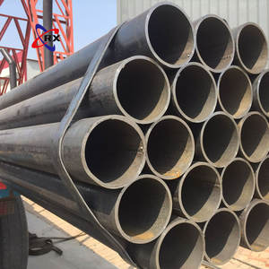 Tubo circolare saldato in acciaio al carbonio ERW, sezione cava, tubo in acciaio dolce per costruzioni, tubo metallico standard industriale - Product Image 6