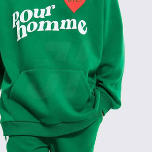 Sweats à capuche durables, légers et décontractés avec impression bouffante pour hommes avec capuche logo personnalisé couleur unie pour la saison hivernale - Product Image 4