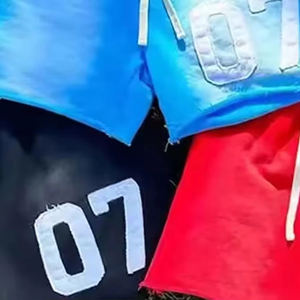 Pantalones cortos desgastados lavado ácido para hombre Vintage French Terry Fleece algodón 3D ropa de calle con cuerda estilo informal - Product Image 3