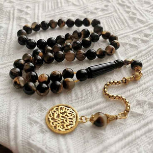 Bracelet de prière de l'ange musulman Eco-Friendly Painted Hand-Islamic Tasbih Transparent Resin Beads Home Decoration - Product Image 2
