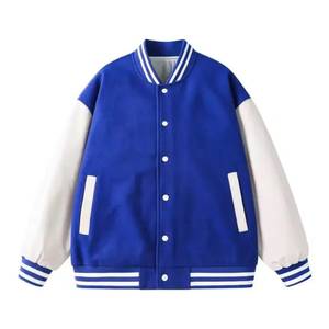 High Street Style Varsity Jacket for Men's Customized Multi-Color Design Baseball Uniform New Fashion Plus Size Varsity Jacket - Product Image 6