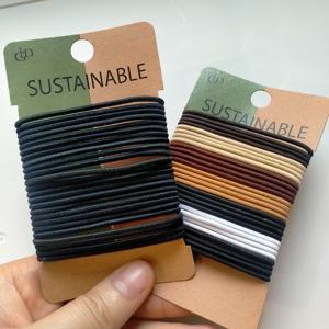 ยางยืดหยุ่นสูงสำหรับผู้หญิงอุปกรณ์เสริมผมบางเป็นมิตรกับสิ่งแวดล้อมผมไม่เป็นยางยืดสำหรับผมออกแบบโลโก้ได้ตามต้องการ - Product Image 5