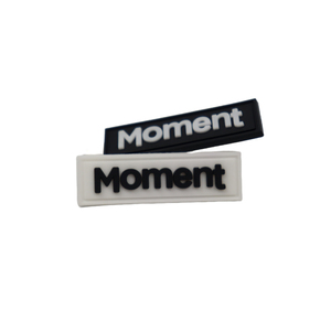 Écussons en caoutchouc PVC personnalisés avec des motifs d'alphabet et de fleurs, écologiques, à coudre, logo de marque en relief 3D pour chapeaux - Product Image 1