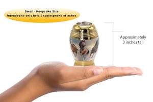 Wild Horses <b>Keepsake</b> Urns <b>for</b> Human <b>Ashes</b> with Velvet Gift Box <b>for</b> Cremation <b>Keepsakes</b> <b>for</b> <b>Ashes</b> - Product Image 2