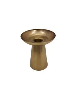 Wholesale Bulk Unique Design Iron Home Decorative Metal Candle <b>Stand</b> Matt Brass Finishing Handmade Candle Jar - Product Image 1