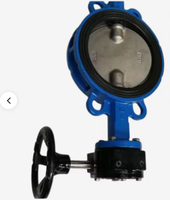 Válvula de Mariposa Manual PN16 con Cuerpo de Hierro Dúctil, Sello Blando EPDM y Volante de Turbina para Agua (Clase WOG)