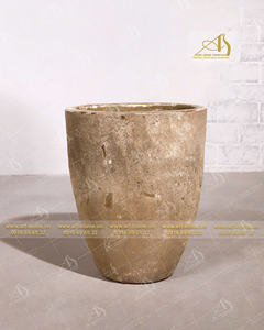 Titanic AT362H67BYA Pot en céramique antique jaune foncé-Choix robuste élégant pour la plantation de jardin et la décoration de mini paysage - Product Image 2