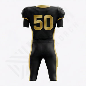 Uniforme de football américain en polyester de haute qualité, respirant, nouveau design, performance maximale, confort, taille plus, ensemble de performance - Product Image 2