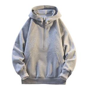 <b>Mens</b> Sweatshirt 2025 <b>Mens</b> <b>Quarter</b> <b>Zip</b> Hoodies Plain Fashion Fall Pullover Hooded Sweatshirt Long Sleeve - Product Image 1