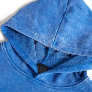 Usine Meilleure Qualité Design Femmes Acid Wash Hoodies Votre Propre Logo Acid Wash Respirant Pull Hoodies - Product Image 2