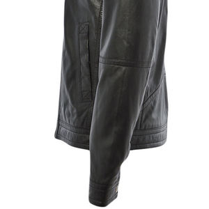 Hot Selling <b>Distressed</b> Leather Jacket <b>Top</b> Quality Men's Leather Jackets Baggy Cotton Jacket - Product Image 6