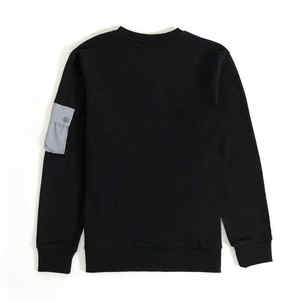 Sudadera holgada en algodón básico ligero mezclado estampado personalizado hombres sudadera manga larga hombros caídos hombres sudadera - Product Image 6