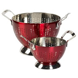 <b>Kitchen</b> Metal Accessories Resistant Food Noodle Colander with <b>Handles</b> Strainer - Product Image 1