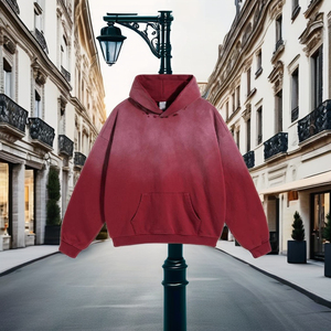 Sweat-shirts personnalisés OEM pour hommes, effet usé et délavé, avec patchs logo brodés sur mesure, 450 GSM, 100% coton, impression numérique - Product Image 1