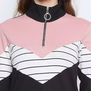 Sweat-shirts d'hiver personnalisés pour femmes, style streetwear, avec logo sur le devant, manches longues, respirants, 100% coton - Product Image 3