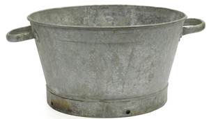 Ensemble de trois jardinières galvanisées de grande qualité au design attrayant Pot de plantation de fleurs Articles de jardin pour la décoration de fleurs et de plantes - Product Image 6