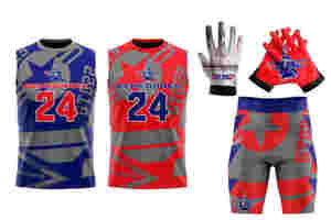 Uniformes de drapeau 7on7 personnalisés avec nom et numéros de l'équipe Uniformes de football 7V7 personnalisés par sublimation de qualité supérieure - Product Image 3
