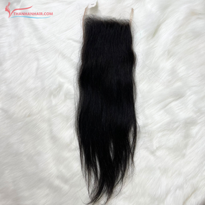 Vente en gros Top qualité 100% cheveux bruts vietnamiens HD Swiss Lace Closure 5x5 Extension de cheveux humains - Product Image 3