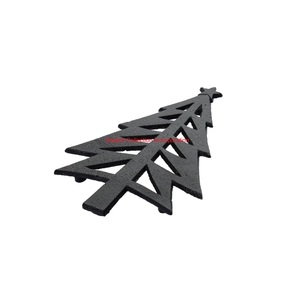 Dessous de plat moderne arbre de vie décoratif en métal support de plat chaud finition nickel protecteur de table pour cuisine et table à manger - Product Image 6