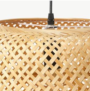 Modern <b>Bamboo</b> Pendant <b>Light</b> with round Woven Lampshade Traditional Victorian Boho Wicker Lighting Rattan Material from Vietnam - Product Image 3