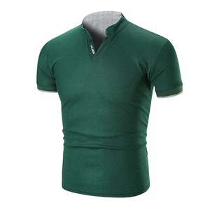 New <b>Summer</b> Men's Polo <b>Shirt</b> Half Collar Sleeve Opening Solid Colors Top Factory Direct Supply Cross-border Trade Running - Product Image 1