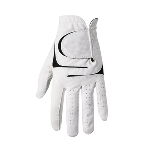 Personalizable GP blanco suave transpirable piel de oveja impermeable guantes de golf para la mano izquierda/derecha hombres mujeres deportes gimnasio uso - Product Image 4