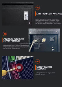 Machine de fléchettes numérique commerciale neuve à monnayeur, populaire pour les centres de jeux et les salles d'arcade - Product Image 5