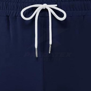 ชุดเสื้อยืดและกางเกงขาสั้นผ้าฝ้ายสำหรับผู้ชายสไตล์เรียบง่ายไม่เหมือนใครเซ็ตเสื้อยืดและกางเกงขาสั้นแบบผูกเชือกสำหรับผู้ชาย - Product Image 6