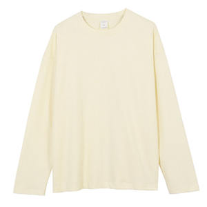 Camiseta de Manga Larga al por Mayor 100% Algodón Lisa Unisex con Cuello Redondo para Hombre, Camiseta Personalizada para Hombre - Product Image 2