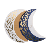 Boîte d'emballage personnalisée en carton en forme de lune pour l'Aïd Ramadan, avec gaufrage et revêtement UV, pour chocolats et aliments, écologique