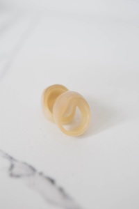 Buffalo Horn Ring Polished Party Ware Jewelry for Wedding Anniversary Hot Sale Color Natural Horn - Product Image 3