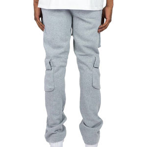 Pantalones Deportivos Personalizados, Estilo Jogger, 100% Algodón, Felpa, Bordados, Acampanados, Traje Deportivo, Corte Holgado, Precio Económico, Personalización OEM - Product Image 4